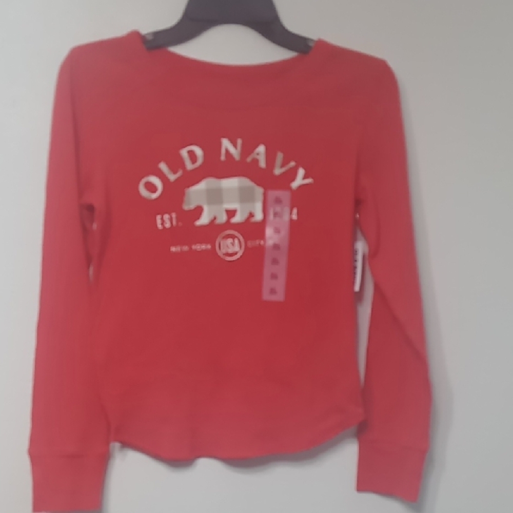 Old Navy Red Kids Long Sleeve Shirt Bundle